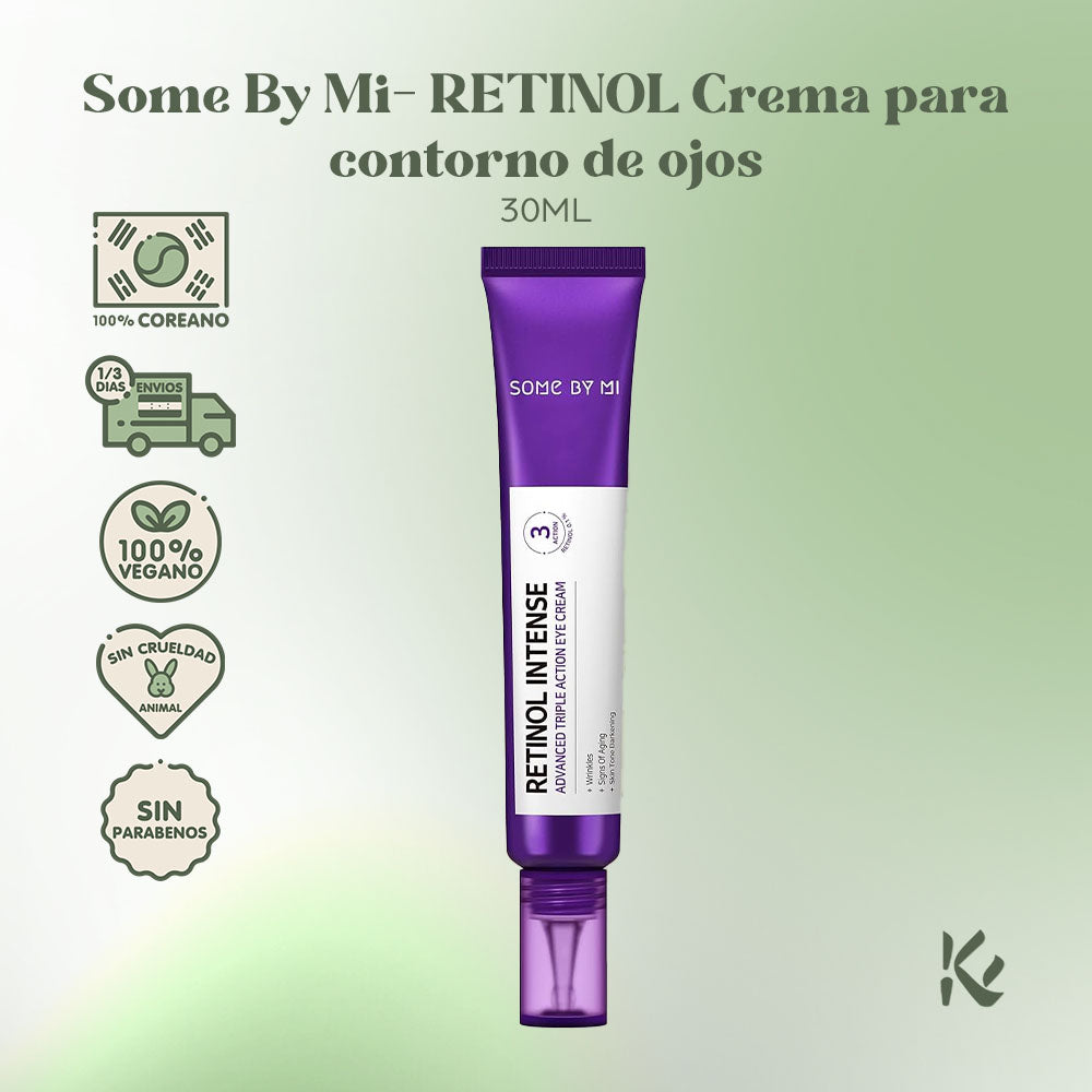 Some By Mi - Retinol Intense Advanced Triple Action Eye Cream - Retinol + Colágeno y Péptidos - Korean Skin Care