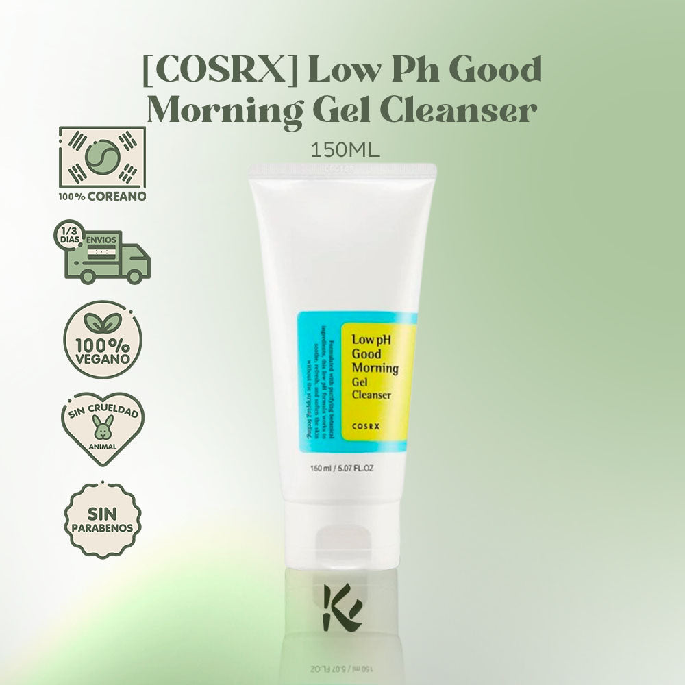 COSRX Low pH Good Morning Gel Cleanser - pH Balance + Skin Barrier Support - Korean Skin Care