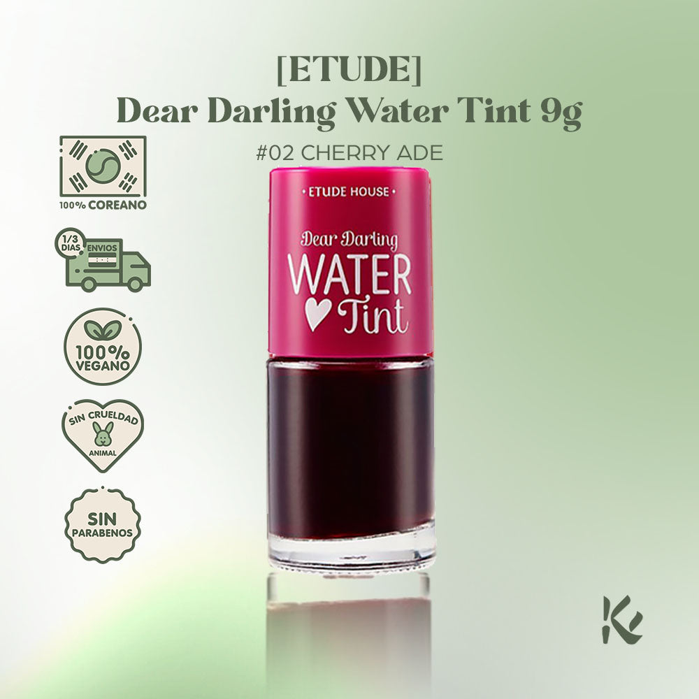 Etude House - Dear Darling Water Tint 9G - Extracto de Granada y Pomelo para Labios Hidratados y Radiantes - Korean Skin Care