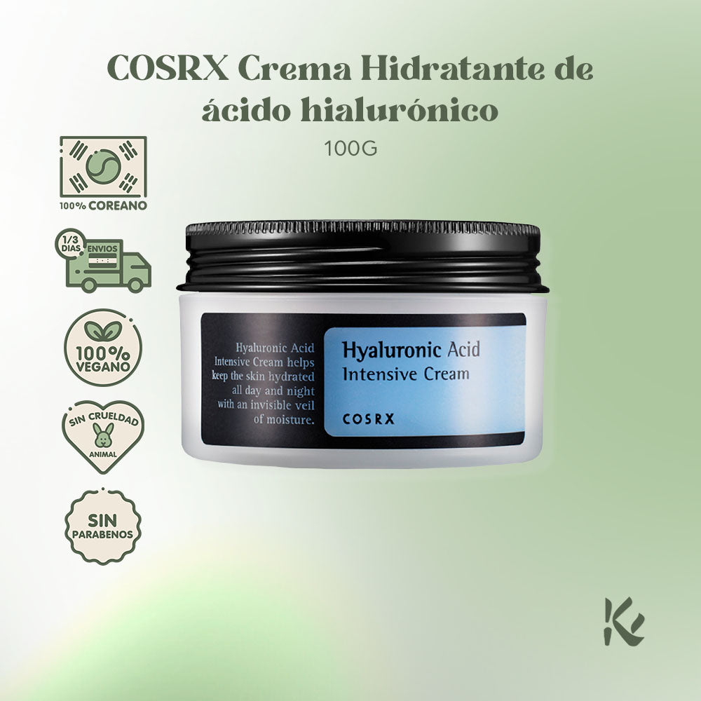 COSRX Crema Hidratante de Ácido Hialurónico - Hidratación Profunda y Resplandor Juvenil - Korean Skin Care