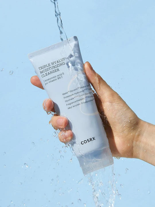 COSRX Hydrium Triple Hyaluronic Moisturizing Cleanser - Ácido Hialurónico + Limpiador Hidratante Profundo - Korean Skin Care