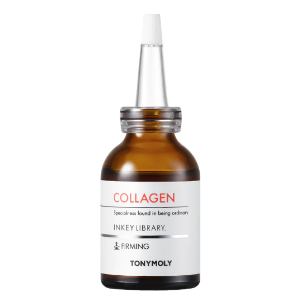 Inkey Library Collagen Ampoule - Super Suero Hidratante con Colágeno, Omega-7 y Ceramida, Penetración Profunda para Máxima Hidratación y Nutrición
